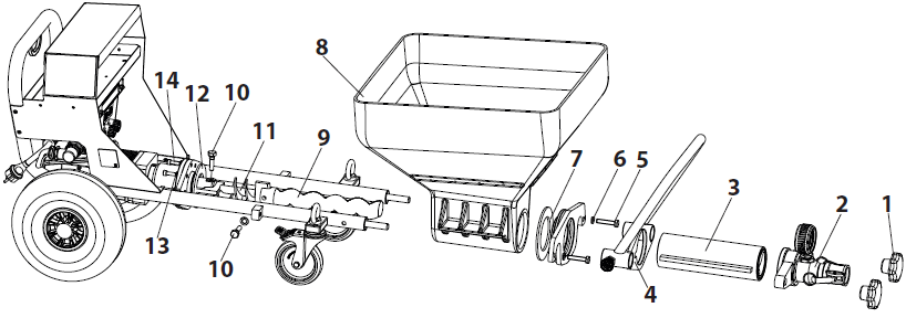 PowrMax 605 Main Assembly Parts